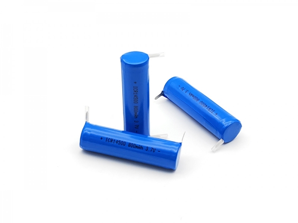 3.7V 800mAh 14500圓柱鋰電池 | 1S1P